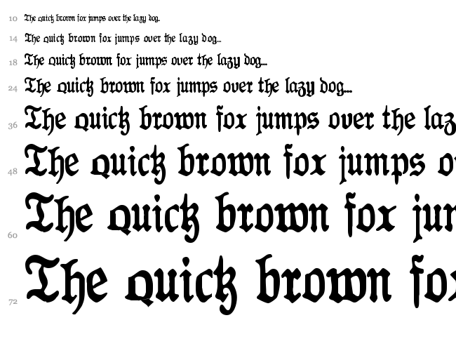 Antraxja Goth 1938 font waterfall